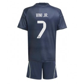 Dětské fotbalový komplet Real Madrid Vinicius Junior #7 Venkovní košile 2025-26 Krátkým Rukávem